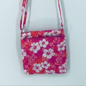 Hawaiian crossbody in pink, orange, and white